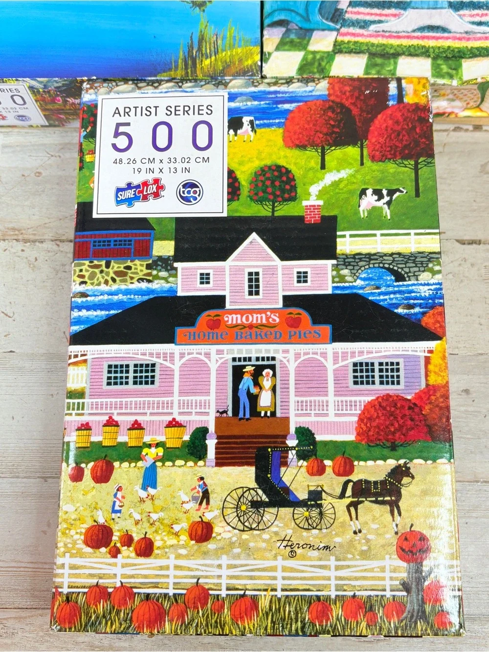 Lot Of 3 Artist Series Sure Lox 500 Piece Puzzles Sealed Challenging Colorful